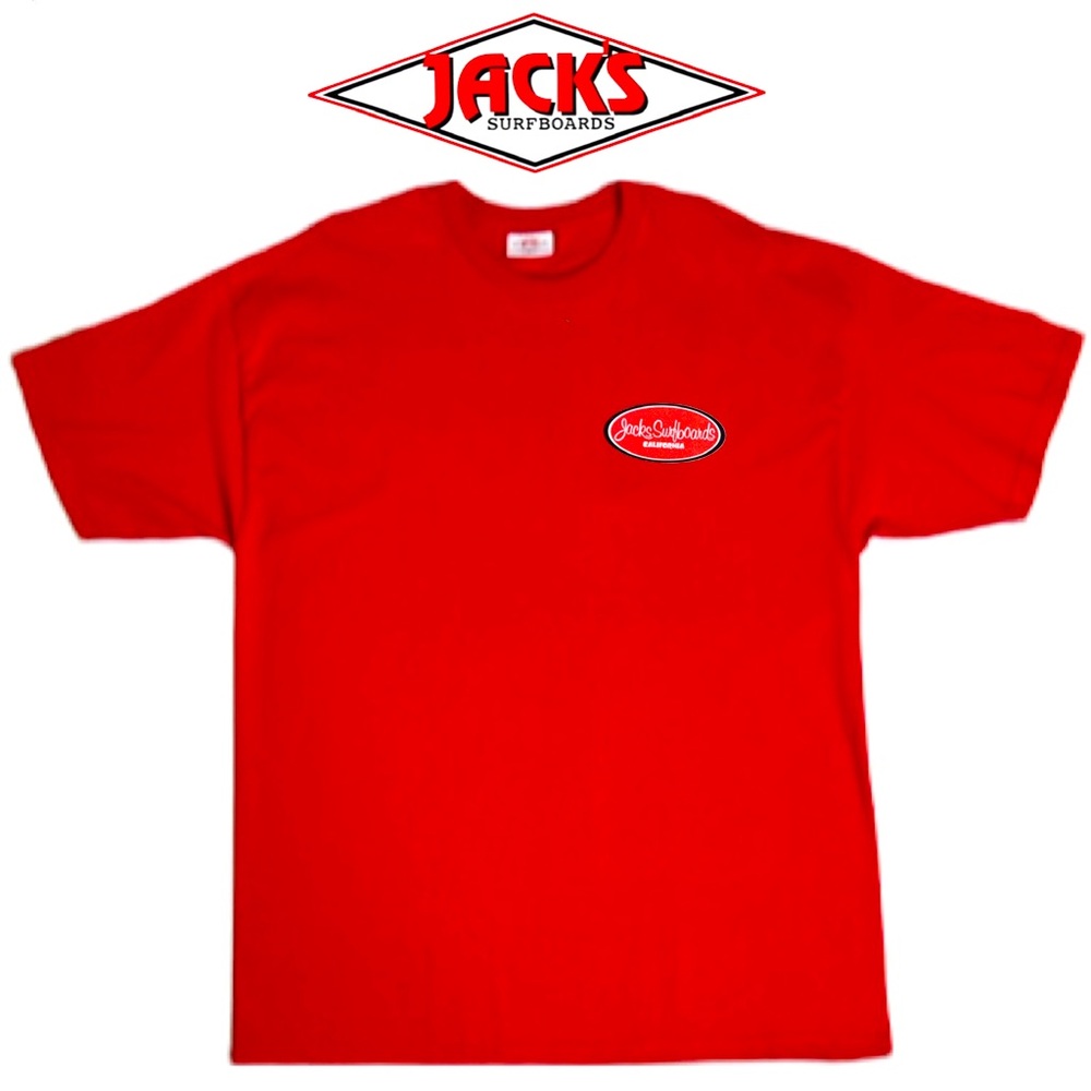 NWOT‎ Jacks Surfboards California Woodie Crew Neck Car Graphic Tee Shirt XXL
